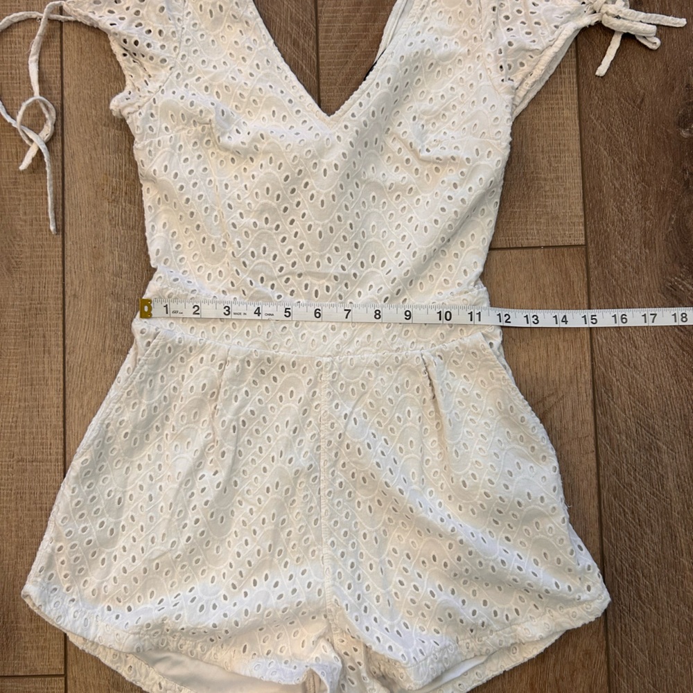 Express White Eyelet One Piece - Picture 5 of 5